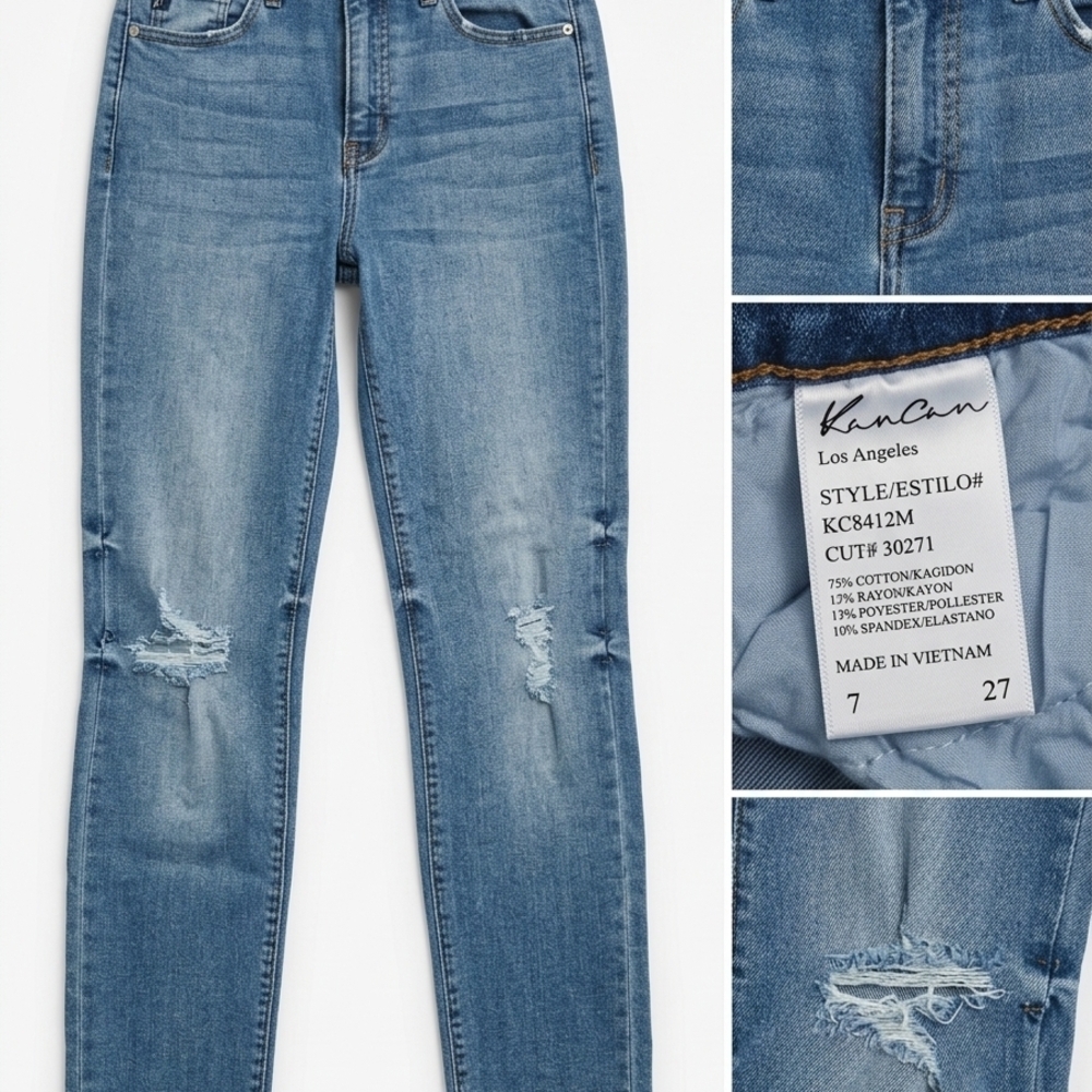 KanCan Distressed Skinny Jeans - Size 7/27